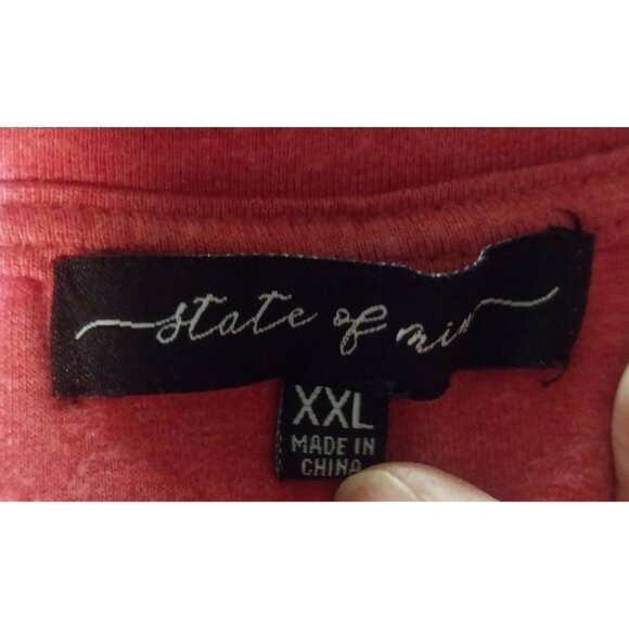 Christmas Graphic Red Sweatshirt XXL By State Of Mind Cozycore Classic Warm - Picture 4 of 5